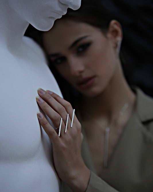 THREE LINE RING